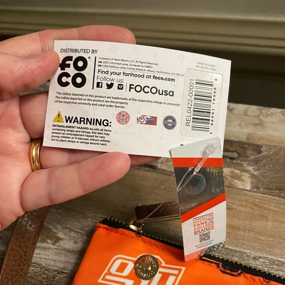 FOCO Oklahoma state, Cowboys Team Logo Printed Collection Foldover new - Picture 9 of 11